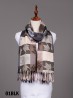 Maple Leaf Print Pashmina W/ Tassels